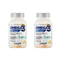 Kit 2 Omega 3 Conc+Vit E Ultra Concentrado 60Caps - Katigua