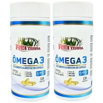 Kit 2 Ômega 3 EPA-360 DHA-240 1400mg 240 Cápsulas - Rei Terra