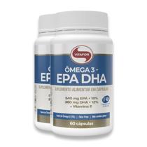 Kit 2 Ômega 3 Epa Dha Vitafor 60 Cápsulas