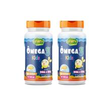 Kit 2 Ômega 3 Kids 2x60 cápsulas Rico em Dha e Epa Unilife