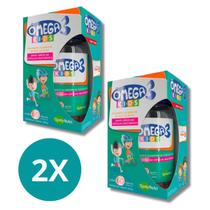 Kit 2 Omega 3 Kids 60 Cápsulas Mastigáveis Cereja Qualynutri