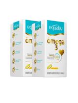 Kit 2 Ômega 3 Óleo De Peixe 1.000mg 180 Cápsulas - Equaliv