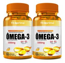 Kit 2 Ômega 3 Óleo De Peixe 1000Mg 120 Cápsulas Fitoprime