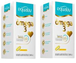 Kit 2 Ômega 3 Óleo De Peixe 1000mg 180 Cápsulas S/sabor Equaliv