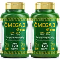 Kit 2 Omega 3 Oleo Peixe 1000Mg 120 cápsulas Imunidade - HF Suplements