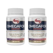 Kit 2 ômega 3 omegafor memory - 60 cápsulas - vitafor