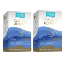 Kit 2 Ômega 3 Ultra Caps 1000mg Concentrado 60 Capsulas Equaliv