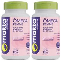 Kit 2 Ômega Femme Suplemento 1000mg Com 60 Cápsulas - Maltta Kit 2 Ômega Femme Suplemento 1000mg Com 60 Cápsulas - Maltta