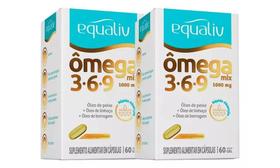 Kit 2 Ômega Mix 3-6-9 1000 Mg 60 Cápsulas Equaliv