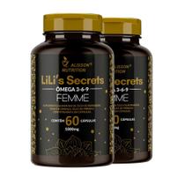 Kit 2 Omega Mulher 3 6 9 Lilis Secrets 2x60 cápsulas