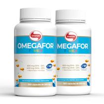 Kit 2 Ômegafor Family Ômega 3 Vitafor 360 cápsulas