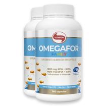 Kit 2 Omegafor Family Ômega 3 Vitafor 360 Cápsulas