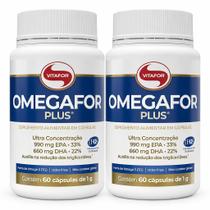 Kit 2 Omegafor Plus 60 Cápsulas Ômega 3 Vitafor