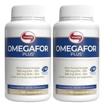 Kit 2 Omegafor Plus EPA e DHA Ultra Concentração 120 Cáps Vitafor Kit 2 Omegafor Plus EPA e DHA Ultra Concentração 120 Cáps Vitafor