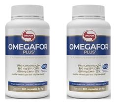 Kit 2 Ômegafor Plus Vitafor Epa Dha Ômega3 1000mg 120 Cáps
