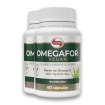 Kit 2 Omegafor Vegan Vitafor 60 Cápsulas