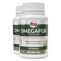 Kit 2 Omegafor Vegan Vitafor 60 Cápsulas