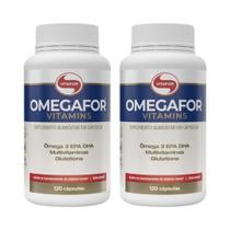 Kit 2 omegafor vitamins - 120 cápsulas - vitafor