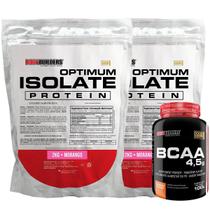 Kit 2 Optimum Isolate Whey Protein 2Kg+ Bcaa 100G - Bodybuilders