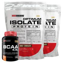Kit 2 Optimum Isolate Whey Protein 900G+ Bcaa 100G - Bodybuilders