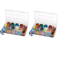 Kit 2 Organiza Tudo 11 Divisórias Transparente 138 NITRON Kit 2 Organiza Tudo 11 Divisórias Transparente 138 NITRON
