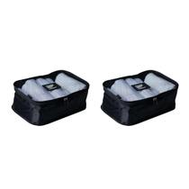 Kit 2 Organizador 30,5x28,5cm Mala De Viagem Preto Paramount Kit 2 Organizador 30,5x28,5cm Mala De Viagem Preto Paramount