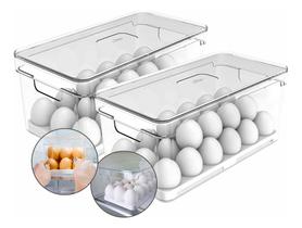 Kit 2 Organizador 36 Ovos Porta Ovos Geladeira Cozinha Ou