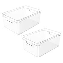 Kit 2 Organizador 7,5l Armário Multiuso Cozinha 30x20x13