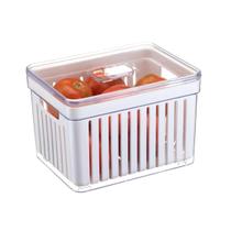 Kit 2 Organizador Acrilico Multiuso 3,8 L Tampa Transparente