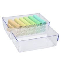 Kit 2 Organizador Closet Transparente Acrilico Calcinhas Meias