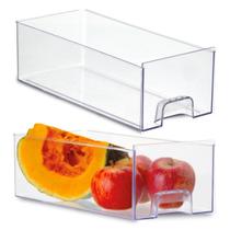 Kit 2 Organizador de Gaveta Acrílico Prime Geladeira Médio