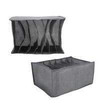 Kit 2 Organizador De Gaveta Roupa Colmeia 7 Grades Dobrável Kit 2 Organizador De Gaveta Roupa Colmeia 7 Grades Dobrável