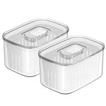 Kit 2 Organizador De Geladeira Ou Clear Fresh 650ml Natural Kit 2 Organizador De Geladeira Ou Clear Fresh 650ml Natural