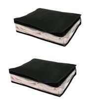 Kit 2 Organizador de Guarda Roupa e Gaveta Maleiro Preto PP