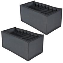Kit 2 Organizador Gaveta Colmeia 9 Divisórias Roupa Íntima Cueca