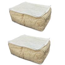 Kit 2 Organizador Maleiro Br Gg Para Guarda Roupas E Gaveta