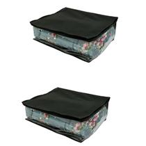 Kit 2 Organizador Maleiro de Guarda Roupa e Gavetas Preto M