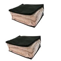 Kit 2 Organizador Maleiro P/ Guarda Roupa Multiuso Preto G