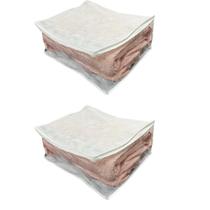 Kit 2 Organizador Maleiro Para Guarda Roupa Multiuso Br G