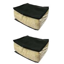 Kit 2 Organizador Maleiro Preto Gg Para Guarda Roupas