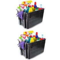 Kit 2 Organizador Multiuso Telada E Empilhável Reforçada 60L Kit 2 Organizador Multiuso Telada E Empilhável Reforçada 60L