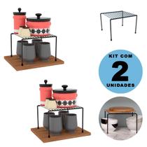 Kit 2 Organizador para Armário Quarto Cozinha Banheiro Aramado