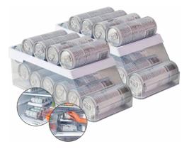 Kit 2 Organizador Porta Lata Geladeira Para 9 Un Com Rolagem