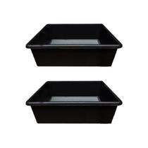 Kit 2 Organizador Quadrado De Gaveta Joias Designer Moderno Multiuso Base Antiderrapante