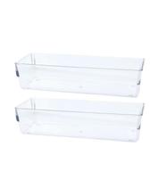 Kit 2 Organizadores Acrílico Cristal Modular Gaveta Cozinha Kit 2 Organizadores Acrílico Cristal Modular Gaveta Cozinha