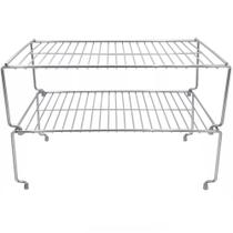 Kit 2 Organizadores De Armário Prateleira Aramado Componível