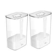 Kit 2 Organizadores De Geladeira Porta Temperos Frescos Clear Fresh 2,3L Cozinha
