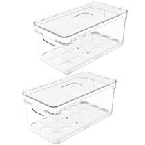 Kit 2 Organizadores De Ovos Clear Fresh Porta Ovos Empilhável Organizador De Geladeira 36 Ovos OU Kit 2 Organizadores De Ovos Clear Fresh Porta Ovos Empilhável Organizador De Geladeira 36 Ovos OU