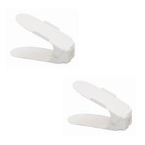 Kit 2 Organizadores de Sapato Reforçado com Regulagem Branco