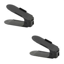 Kit 2 Organizadores de Sapato Reforçado com Regulagem Preto